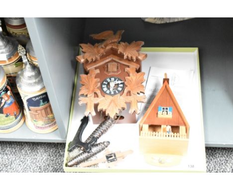 A Hubert Herr Black Forest Cuckoo Clock, h25cm