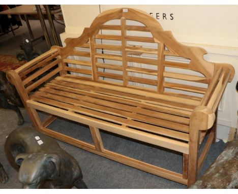 Wooden garden bench 