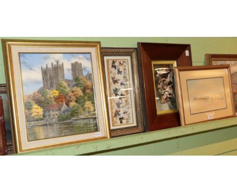 A W Standen, ''Trek Wagon in South West Africa 1911'', watercolour, signed, titled to mount; J C Madgin, Durham Cathedral fro
