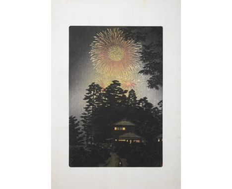 KOITSU ISHIMATA (1897- 1987)Tokoba (The Barber)Woodblock print, 35.5 x 23mSigned in red; Together with Shiro Kasamatsu (1898 