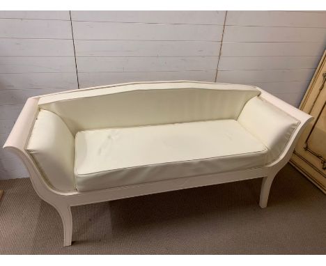 A classical sofa with dolphin form arms (H85cm W200cm D70cm)
