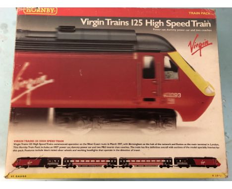 Boxed Hornby OO gauge Virgin 125 HST train pack