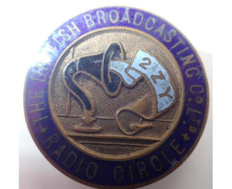 BBC enamel Radio Circle lapel badge