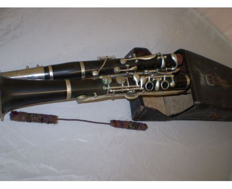CLARINET IN LEATHER CASE