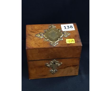 19TH CENTURY WALNUT PERFUME BOX/CADDY