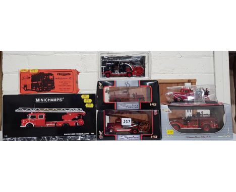 QUANTITY OF BOXED FIRE ENGINE MODELS 