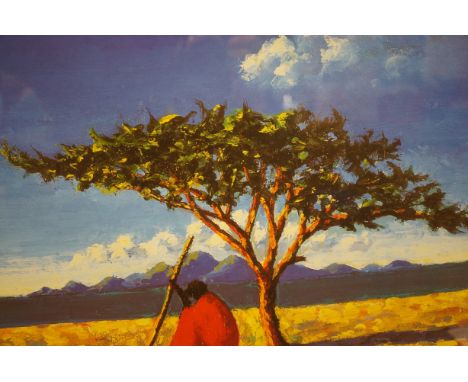 Framed african print 