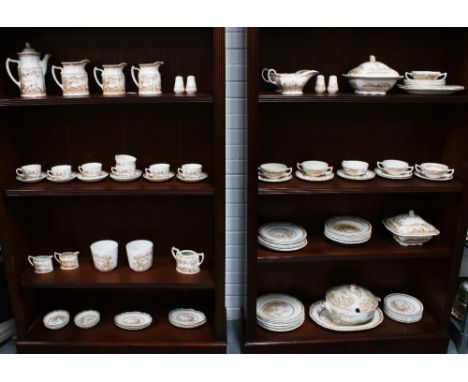 Furnivals "Quail" pattern part tea and dinner service (a lot) 