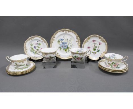 Collection of Spode Stafford Flowers table wares, some marked as seconds  (14) 