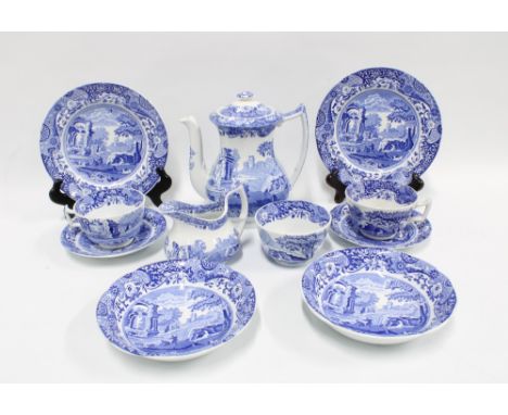 Spode Italian pattern blue and white tableware (11) 