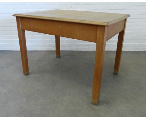 Vintage light oak side table, 80 x 110 x 88cm 