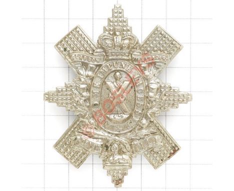 Scottish. 5th (Glasgow Highland) VB Highland Light Infantry Victorian OR’s glengarry badge circa 1887-1901. A good die-stampe