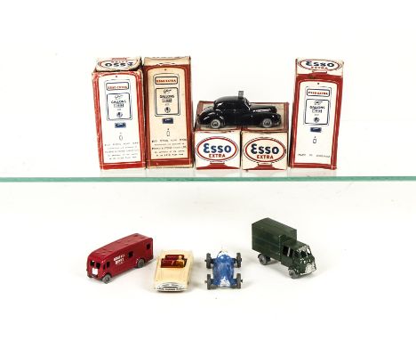 Morestone Esso Petrol Pump Series, No.5 Wolesley Police Car, No.6 Cooper Bristol Racing Car, No.9 Horse Box, No.10 G.P.O Repa