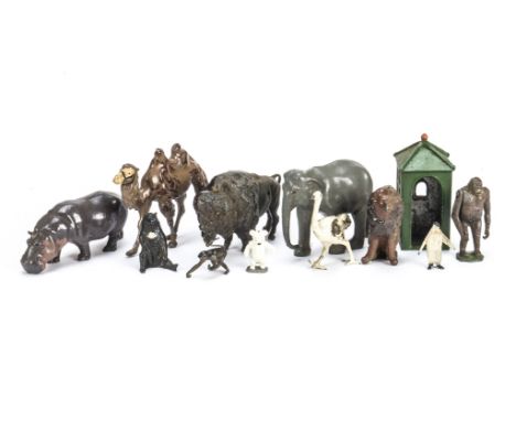 Britains Hilco and Taylor &amp; Barrett lead zoo and Wild animals, including T &amp; B kiosk and turnstile, G-VG, a few P, (3