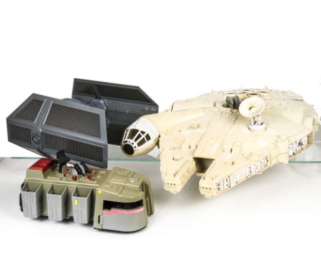Vintage Star Wars Vehicles &amp; Playsets, Darth Vader's Star Destroyer, Millennium Falcon, X-Wing, Darth Vader's Tie Fighter