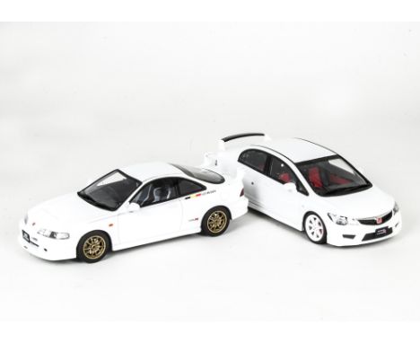 Otto Models 1:18 Honda Civic Type R FD2 OT304, Honda Intergra DC2 Type-R Mugen 1998 OT737, in original boxes, E, boxes VG (2)