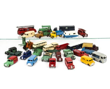 Dinky Toy Commercials, including 480 Bedford 'Kodak' Van, 470 Austin 'Shell' Van, 283 B.O.A.C Coach, 290 Double Decker Bus, T