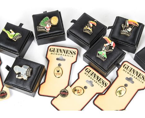 Breweriana &amp; Advertising Badges, including limited edition Guinness Badges, Christmas Toucan, Horse &amp; Cart, Toucan On