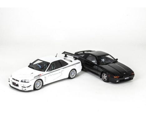 Otto Models 1:18 Toyota Supra 2.5 Twin Turbo R OT222, Nissan Skyline B near4 GTR Mine's OT760, in original boxes, E, boxes VG