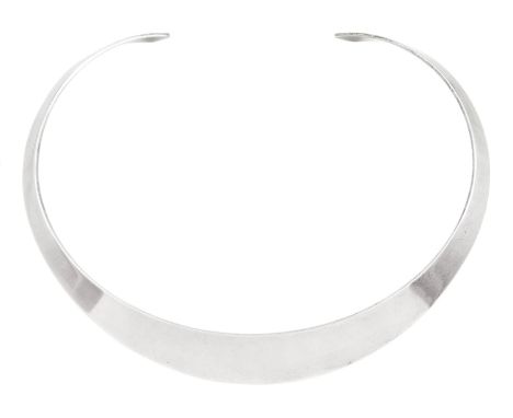 Georg Jensen silver collar necklace, designed by Hans Hansen, London 1999Condition Report:Approx 48gm, few light scratches ot