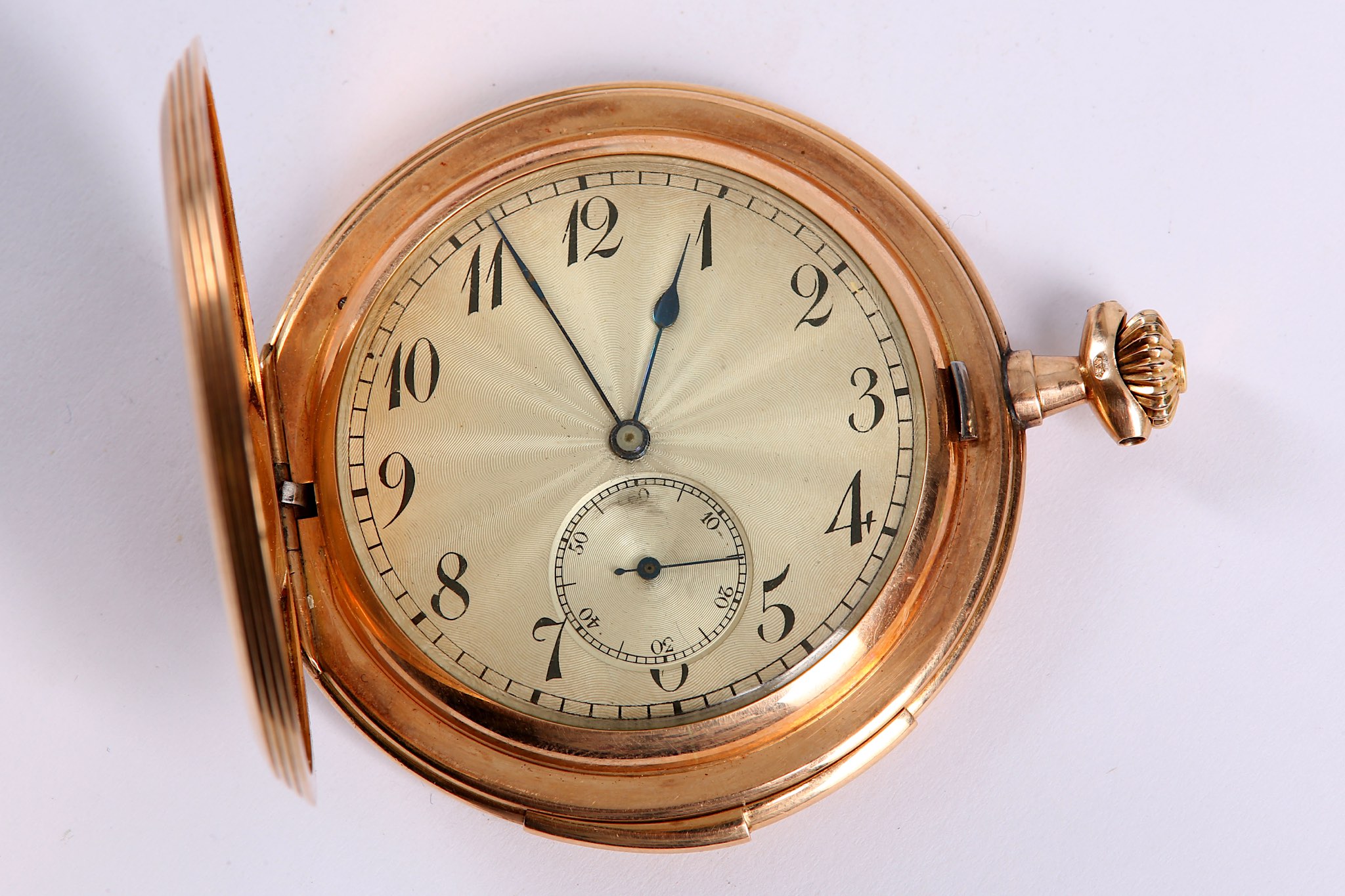 INVICTA. A 14K GOLD MINUTE REPEATER FULL HUNTER POCKET WATCH. Date c