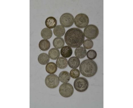 A COLLECTION OF UK SILVER (.500) COINAGE, dating from 1920 - 1946 