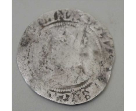 A SILVER ELIZABETH I HALF GROAT 1582-1600 