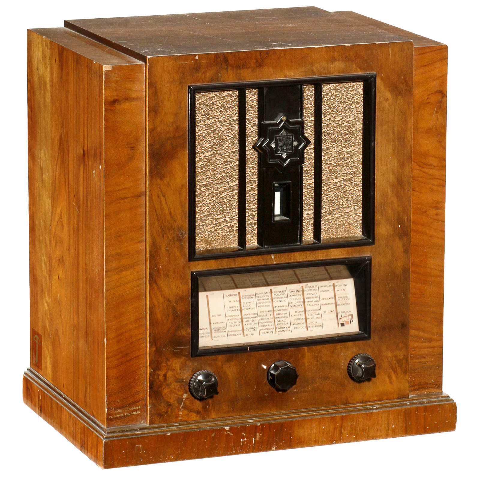 3 German Tube Radios 1) TelefunkenSuperParsifal 653 WL, Telefunken