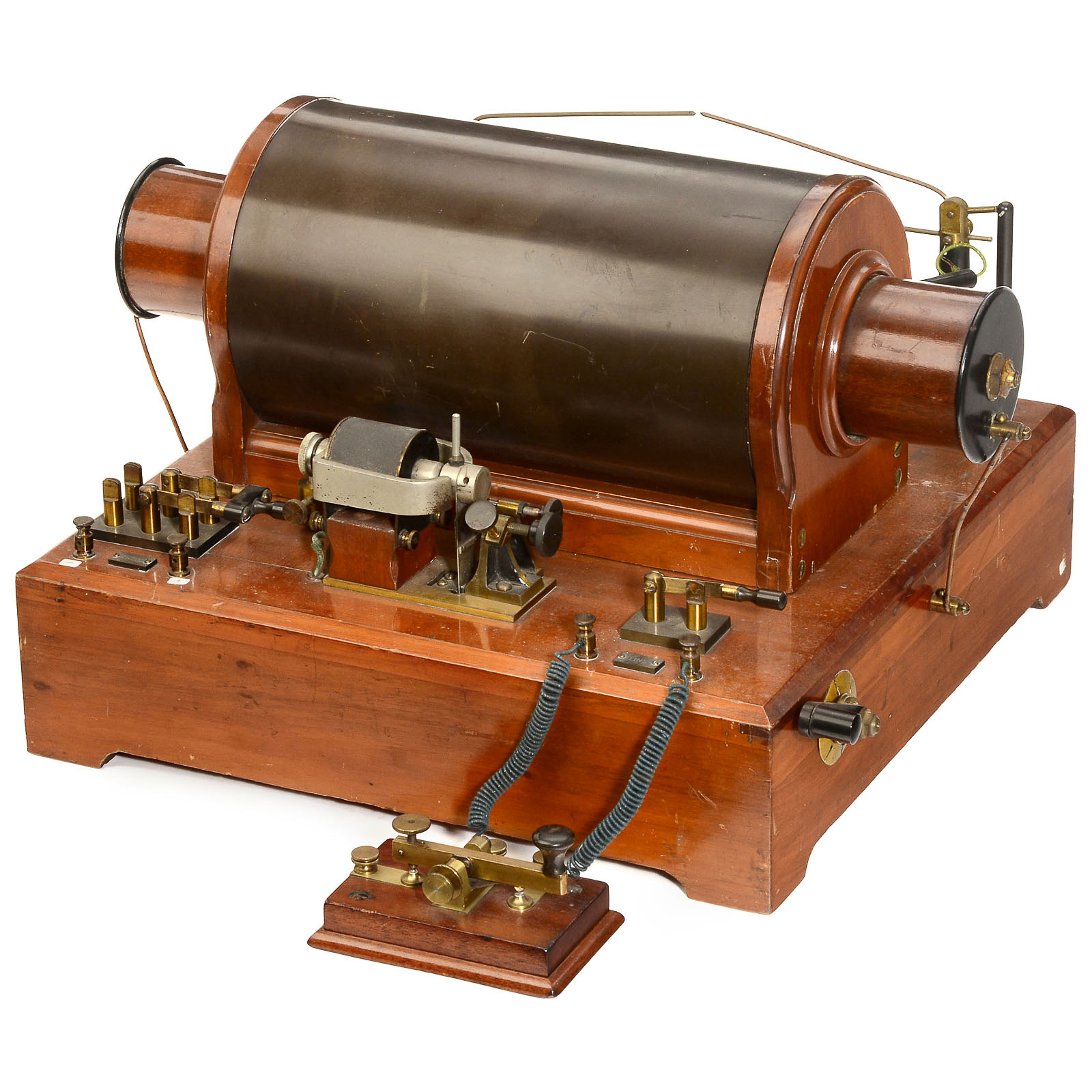 Induction Coil with Righi Spark Gap, c. 1910 1) Spark gap transmitter ...