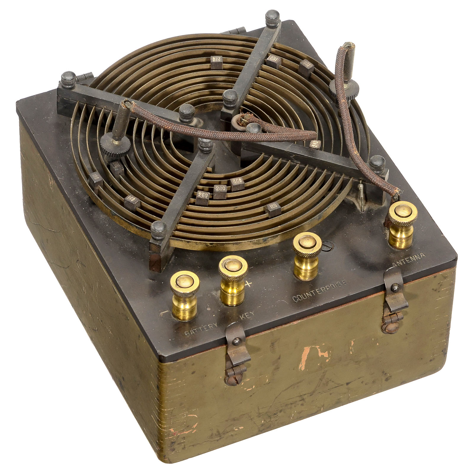Aeroplane Radio Telegraph Transmitter Set Box, 1918 Signal Corps, US