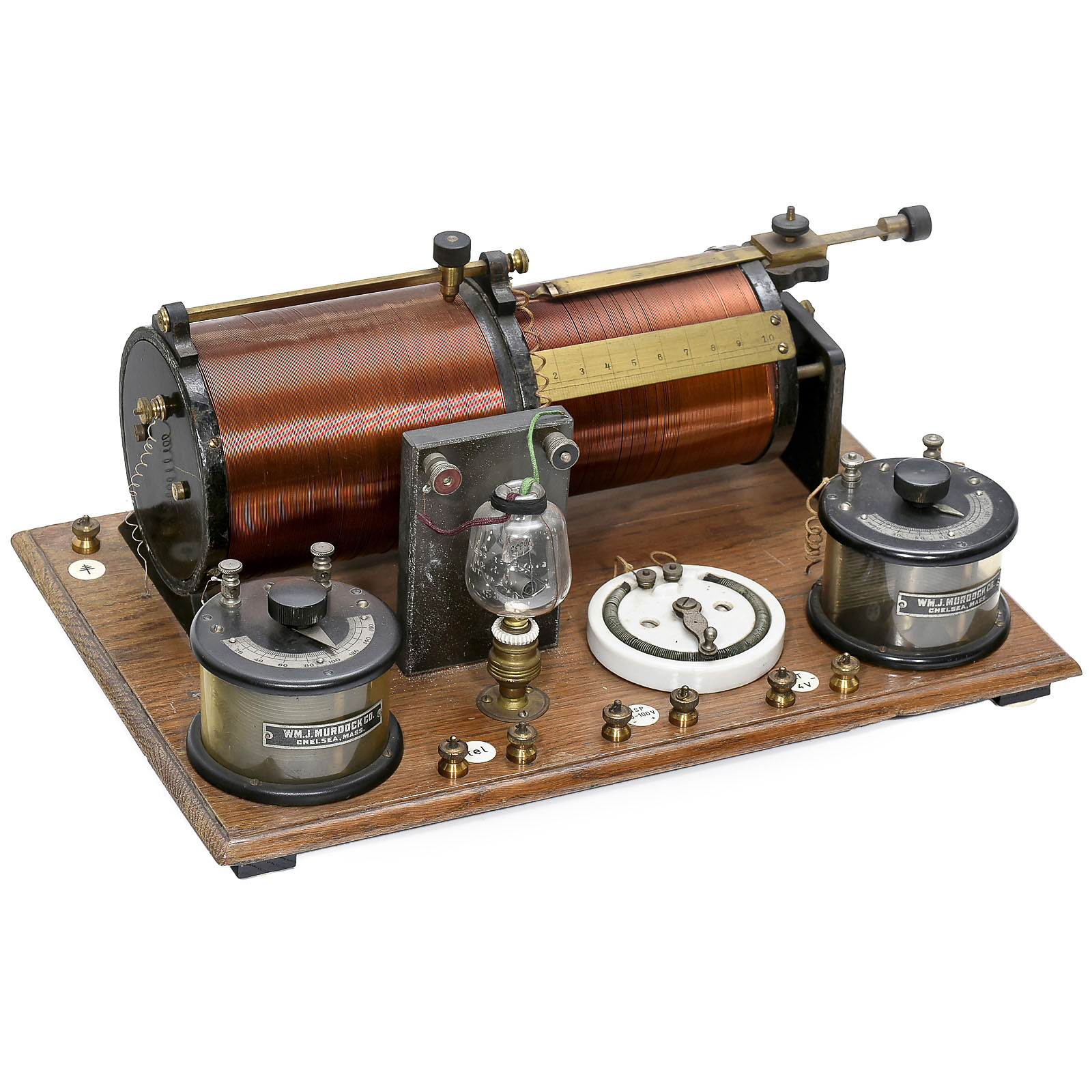 Early Radio Receiver with Osram R2 Tube, c. 1917 Consisting of Osram