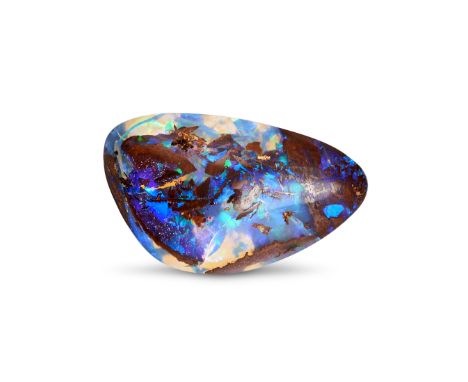 NO RESERVE - AN UNMOUNTED BOULDER OPAL cabochon cut, 12.65 carats, 2.3cm, 2.6g. 