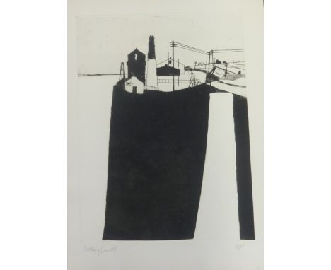Anthony Currell ( born 1942-), artist proof, etching 'Memories of Levant' signed in pencil, unframed, 76cm x 56cm overall, Si