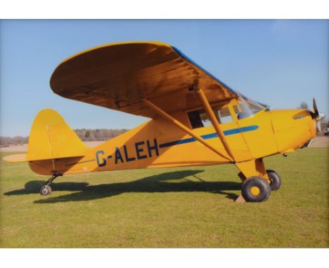 1948 Piper PA-17 Vagabond two seater plane in yellow, Registration Number G-ALEH, Executor Estate, last flown August 2014, 38