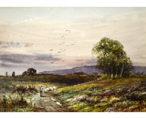 Charles Earp (British circa 1890) water-colour depicting a mountainous landscape with horse, signed lower right 22cm x 33cm, 