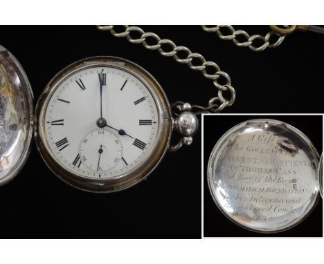 Thomas Cass, silver cased pocket of New Zealand interest London 1833. engraved with presentation inscription A gift of the Go