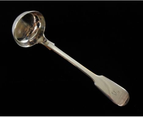 William IV Scottish silver ladle by E and Co, Edinburgh 1835