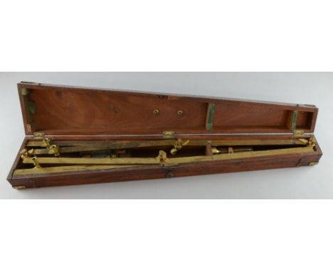 Troughton & Simms (London) brass pantograph in mahogany fitted case with brass plate