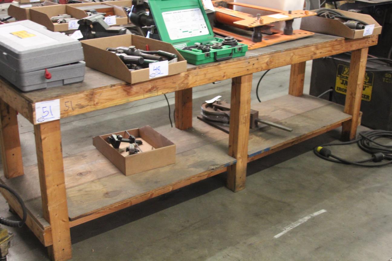 used wooden work bench for sale