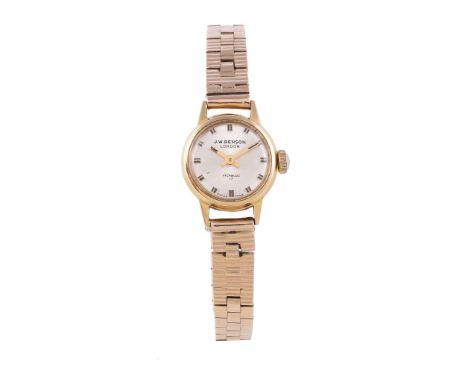  J. W. Benson, a lady's 18 carat gold wristwatch,   no. 232700, import mark Edinburgh 1967, manual wind movement, 17 jewels, 