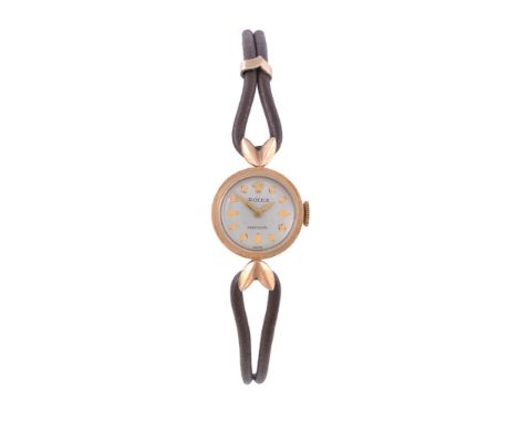  Rolex, Precision, a lady s 9 carat gold wristwatch,   no. 13928, hallmarked London 1961, manual wind movement, 17 jewels, si