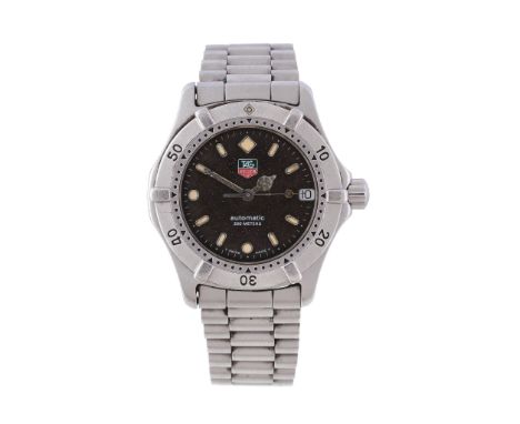  Tag Heuer, ref. 669.213, a stainless steel bracelet wristwatch,   no. D84022, automatic movement, 25 jewels, cal. ETA 2824-2