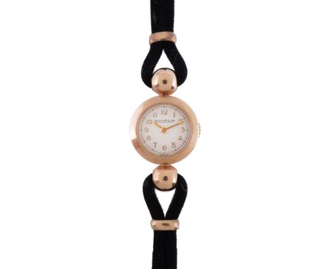  Jaeger LeCoultre, ref. 3273, a lady's 9 carat gold wristwatch,   hallmarked London 1958, manual wind movement with back wind