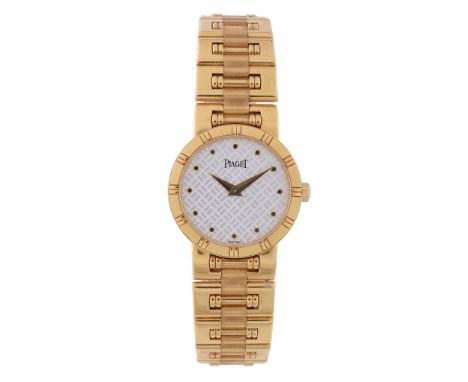 *** Piaget, Dancer, ref. 80563 K 81, a lady's 18 carat gold bracelet wristwatch, no. 819143-02, circa 1995, quartz movement, 