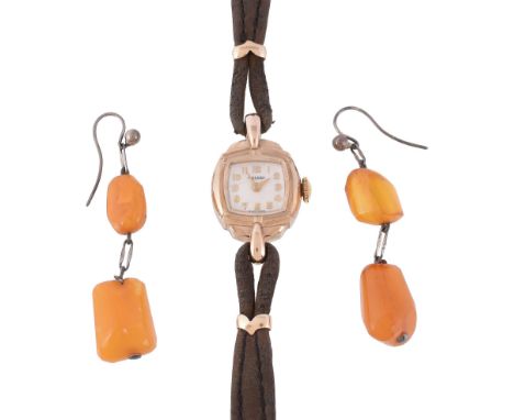  Rotary, ref. 2357, a lady's 9 carat gold wristwatch,   hallmarked London 1955, manual wind movement, 15 jewels, cal. 955, wh