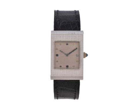  Boucheron, a lady s 18 carat white gold wristwatch,   no. 17761, import mark for London 1972, manual wind movement, 17 jewel