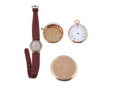  Oasis, a lady's 18 carat gold wristwatch,   no. 1070, manual wind movement, silvered dial, applied Arabic numerals, modern h