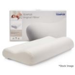 1 x TEMPUR Medium Original Pillow (31cm x 61cm) - Original Price £105.00 - Unused Boxed Stock