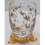 1 x BALDI 'Home Jewels' Italian Hand-crafted Artisan Gilt Spring Cut Decorative Cup **RRP £690.00**