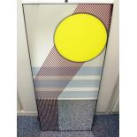 1 x BALDI 'Home Jewels' DUCCIO Italian Designer Mirror Featuring Bold Geometric Artwork - Boxed